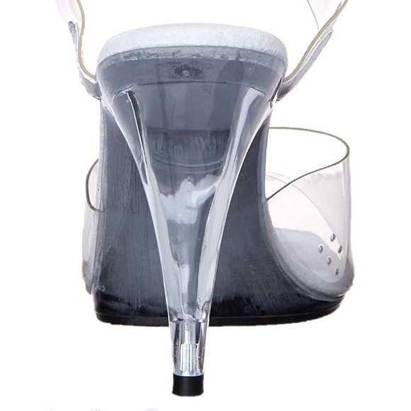 👠 Ellie Brook 405 Clear Heels 10 👠 - Picture 3 of 5